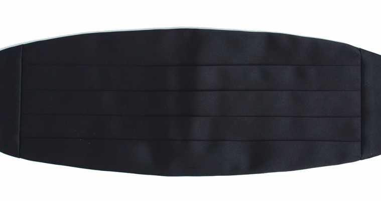 CM-100 Fascia da smoking in pura seta blu notte