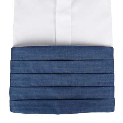 CM-D01 Fascia in denim di cotone Pima blu
