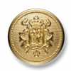 EX179G Bottone metallico dorato di fabbricazione giapponese per abiti e giacche