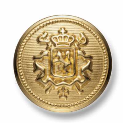EX179G Bottone metallico dorato di fabbricazione giapponese per abiti e giacche