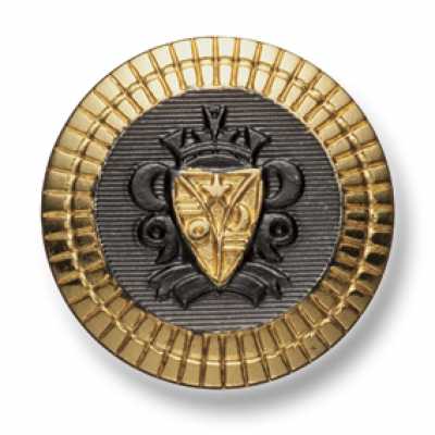 EX201 Bottoni in metallo di produzione giapponese per abiti e giacche, combinazione oro X argento