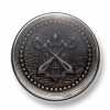 EX246 Bottoni in metallo di fabbricazione giapponese per completi e giacche, argento