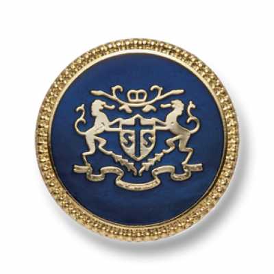 EX249 Bottoni in metallo Made in Japan per completi e giacche Gold/Navy