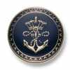 EX255 Bottoni in metallo prodotti in Giappone per completi/giacche oro/blu navy
