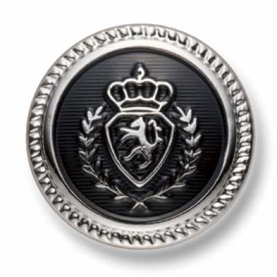 EX262 Prodotto in Giappone Bottoni metallici per completi e giacche Argento/Nero