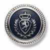 EX264 Bottone in metallo di produzione giapponese per abiti e giacche: argento/blu navy