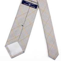 HVN-19 Cravatta Fatta A Mano Con Tessuto Vanners Glen Plaid Grigio Chiaro[Accessori Formali] Yamamoto(EXCY) Sottofoto