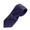 HVN-20 Cravatta a righe blu navy fatta a mano in tessuto VANNERS