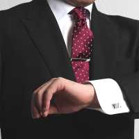 HVN-24 Cravatta Fatta A Mano Con Motivo A Punti Paisley E Vino Utilizzando Il Tessuto VANNERS[Accessori Formali] Yamamoto(EXCY) Sottofoto
