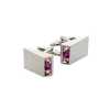 L-1 Gemelli triangolari argento e rosa