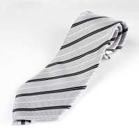 NE-29 Made In Japan Cravatta Formale Righe Argento[Accessori Formali] Yamamoto(EXCY) Sottofoto