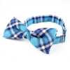 RBF-03 Papillon realizzato con tessuto British Ringhart, motivo a quadri, verde/blu