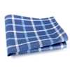 RCF-4118-06 Fazzoletto Da Taschino Di Manifattura Inglese Ringhart Textile Block Plaid Blu Navy