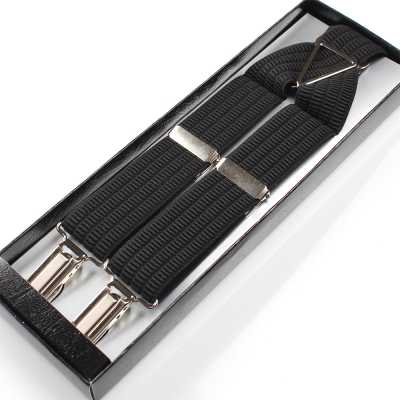 SR-102 Bretelle, modello X con clip, nere, Made in Japan