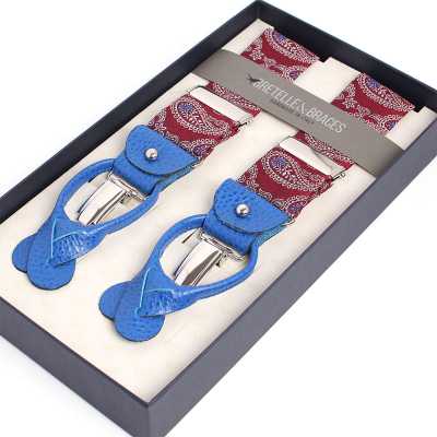 VAR-0119 BRETELLE&BRACES Paisley Bordeaux