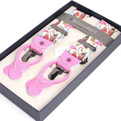 BRETELLE &amp; BRACCIOLI Stampa Liberty Rosa