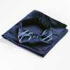 VBF-01 Papillon realizzato in tessuto VANNERS, motivo a righe, blu navy