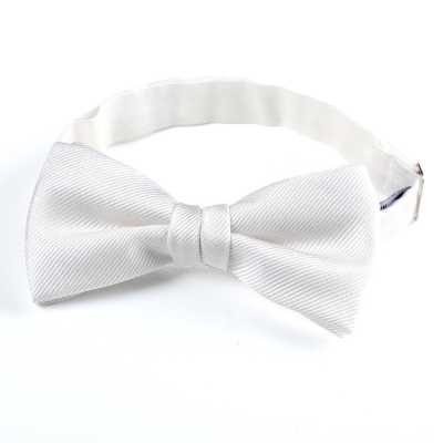 VBF-06 Papillon realizzato in tessuto VANNERS, twill bianco