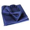 VBF-09 Papillon realizzato con tessuto VANNERS, motivo pied de poule, blu navy