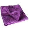 VBF-14 Papillon realizzato con tessuto VANNERS, motivo pied-de-poule, viola