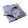 VBF-16 VANNERS Tessuto Usato Papillon Glen Plaid Blu Grigio