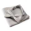 VBF-19 Papillon realizzato con tessuto VANNERS, motivo Glen check, grigio chiaro