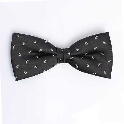 VBF-22 Papillon realizzato in tessuto VANNERS, paisley a pois, nero