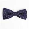VBF-23 Papillon realizzato con tessuto VANNERS, Paisley Dot, blu navy