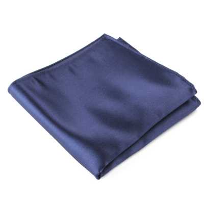 VCF-01 VANNERS fazzoletto da taschino in tessuto, a tinta unita, blu navy