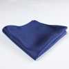 VCF-09 Fazzoletto da taschino in tessuto VANNERS, motivo pied-de-poule, blu navy