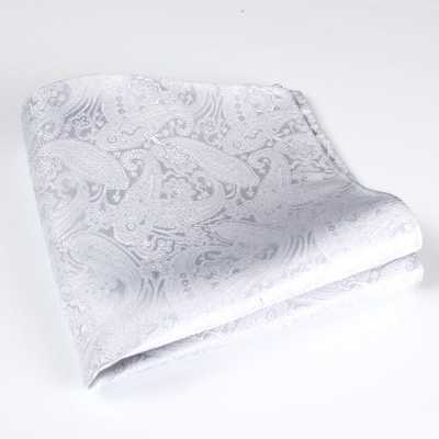 VCF-15 VANNERS fazzoletto da taschino in tessuto Paisley bianco