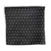 VCF-22 VANNERS Fazzoletto Da Taschino In Tessuto Usato Paisley Dot Nero
