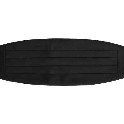 VCM-04 Tessuto di seta VENNERS, fascia da smoking usata, twill nero
