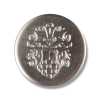 YM6 Bottone in metallo Made in Japan per completi e giacche, argento