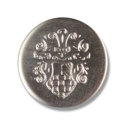 YM6 Bottone in metallo Made in Japan per completi e giacche, argento