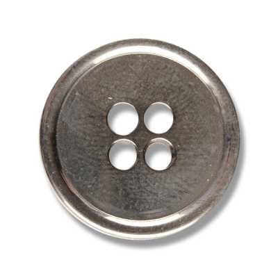 YS21 Bottone in metallo Made in Japan per completi e giacche, argento