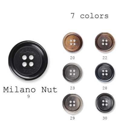 ミラノナット Bottone a dado Made in Italy per completi e giacche